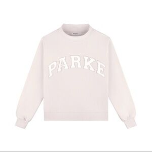 parke varsity mockneck - lilac white